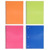 Jot Neon Spiral Bound One-Subject Notebooks, 8x10.5-in. — Dollar Tree