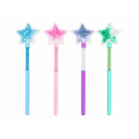 Jot Pen With Glitter Star Topper, Assorted Colors — Dollar Tree