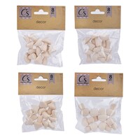 Crafters Square Wooden Mini Mushrooms, 8-Piece Pack. — Dollar Tree