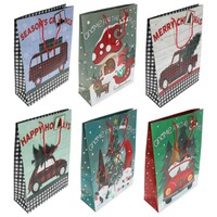 Christmas House Extra-Large Gift Bags, 18x13x5 in. — Dollar Tree