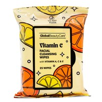 Global Beauty Care Vitamin-C Facial Cleansing Wipes, 25-Piece Pack. — Dollar Tree