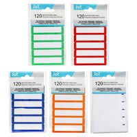 Color-Coded Blank File Folder Labels, 120-Count. Packs — Dollar Tree