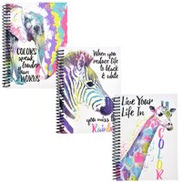 Spiral Notebooks with Inspirational Watercolor Covers, 5x7 in. — Dollar Tree