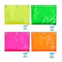 Jot Fluorescent Binder Pouch, Assorted Colors, 1-Count. — Dollar Tree