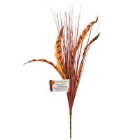 Floral Garden Red/Orange Beach Grass Stems with Feathers, 17 in. — Dollar Tree (SKU 240381)
