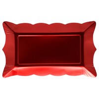 Maroon Matte Paper Serving Trays, 7 in. — Dollar Tree (SKU 296632)