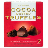 Cocoa Dusted Truffles, 7-pc. Boxes — Dollar Tree (SKU 240122)