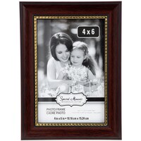 Special Moments Brown Picture Frames with Gold Beaded Inner Edges, 4x6 in. — Dollar Tree (SKU 270877)