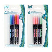 Promarx Colorful Gel Roller Pens, 4-Count. Packs — Dollar Tree