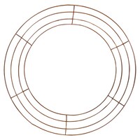 Floral Garden Golden Metal Wreath Forms, 14-in. — Dollar Tree