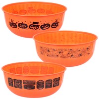 Orange Plastic Halloween Treat Bowls, 12 in. — Dollar Tree (SKU 256625)
