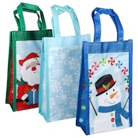 Christmas House 8.625-in. Non-Woven Fabric Treat Bags, 3-Count. Packs — Dollar Tree