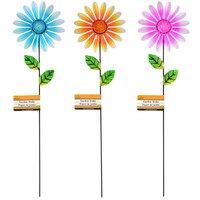 Garden Collection Metal Flower Garden Stakes, 24 in. — Dollar Tree (SKU 230538)