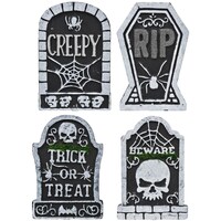 Plastic Tombstone Decorations — Dollar Tree penny item