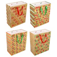 Large Classic Seasonal Christmas Gift Bag — Dollar Tree