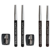 L.A. Colors Expressions Eyeliner & Brow Pencils with Sharpener, 3-Count. Packs — Dollar Tree