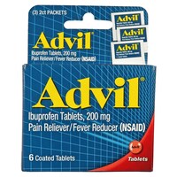 Advil 200-mg. Ibuprofen Tablets, 6-Count. Boxes — Dollar Tree