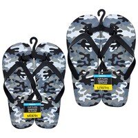 Men's Camo Rubber Flip-Flops — Dollar Tree (SKU 251955)