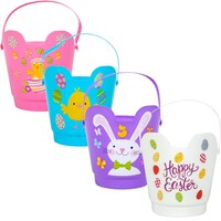 Plastic Easter-Character Pails with Handles, 8 in. — Dollar Tree (SKU 192563)