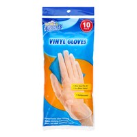 Scrub Buddies Vinyl Gloves, 10-Count. — Dollar Tree