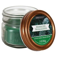 Luminessence Holiday Balsam Pine Scented Mason Jar Candles, 3-oz. — Dollar Tree