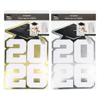 Seasonal Collection Graduation Signboard, Assorted Colors, 1-Count. — Dollar Tree penny item