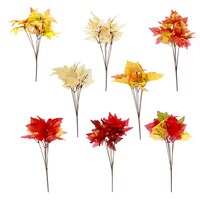 Floral Garden 6-Stem Grape/Maple/Oak Bushes, 13-in. — Dollar Tree