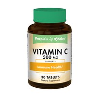 People's Choice 500 mg Vitamin C, 30-Count Bottles — Dollar Tree