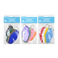 Crafter's Square Hotel Keychains, Assorted Colors, 4-Piece Pack. — Dollar Tree