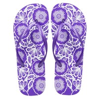 Ladies' Purple Summer Prints Rubber Flip-Flops — Dollar Tree (SKU 237526)