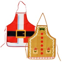 Christmas House Polyester Santa Aprons — Dollar Tree penny item