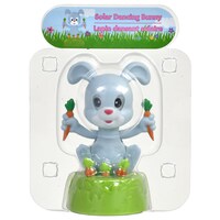 Plastic Solar-Powered Dancing Easter Bunnies, 4 in. — Dollar Tree (SKU 262910)