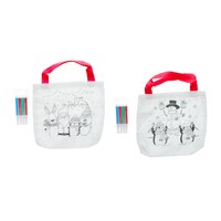 Diy Tote Bag With Color Pens, Assorted Designs. — Dollar Tree
