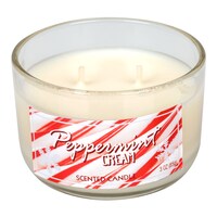 Peppermint Creme Glass Jar Candles, 3 oz. — Dollar Tree (SKU 260421)