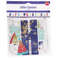 Navy Birthday Letter Banners, 7 ft. — Dollar Tree