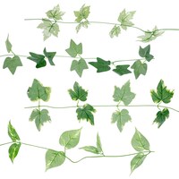 Floral Garden Green Leaves & Vine Garland, 4 ft. Strands — Dollar Tree