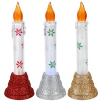 Christmas House Color Changing LED Taper Candles, 6.25x2x2 in. — Dollar Tree penny item