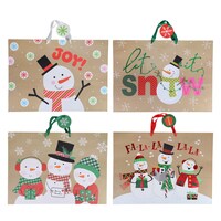 XL Rectangle Snowman Christmas Gift Bag, Assorted Designs. — Dollar Tree