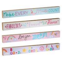 Long Wooden Inspirational Decor Blocks, 1x18x2-in. — Dollar Tree (SKU 343795)