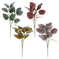 Floral Garden Artificial Leaves Bush, Assorted Color Patches, 1-Count. — Dollar Tree