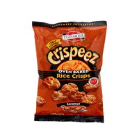 Tastemorr Crispeez Oven Baked Caramel Rice Crisps, 3 oz. Bags — Dollar Tree (SKU 913031)