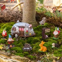 Mini Fairy Garden Polyresin Camping Figurines — Dollar Tree