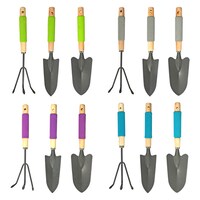 Garden Collection Wood-Handle Garden Tools with Foam Grips — Dollar Tree