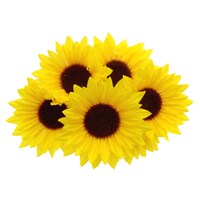 Floral Garden 6-Stem Yellow Sunflower Bushes, 14 in. — Dollar Tree