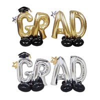 Seasonal Collection Graduation Decorative Balloons, Assorted Colors, 2-Piece Pack. — Dollar Tree