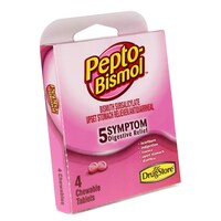Pepto Bismol Chewable 4-ct. — Dollar Tree (SKU 339098)