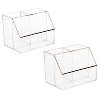 Jot Crystal 3-Compartment Pen Holder, 1 Count. — Dollar Tree