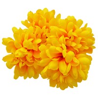 Floral Garden 5-Stem Yellow Ball Mum Bushes, 13 in. — Dollar Tree (SKU 222592)