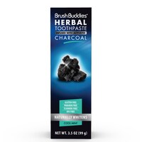 Brush Buddies Charcoal Infused Herbal Toothpaste, 3.5-oz. Tubes — Dollar Tree