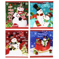 Voila Large Christmas Snowman Gift Bags, 12x10x4.5 in. — Dollar Tree